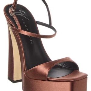 Giuseppe Zanotti Bronze Platform Heels
